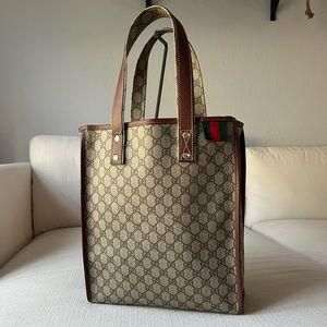 Gucci GG Supreme Web Loop Tote